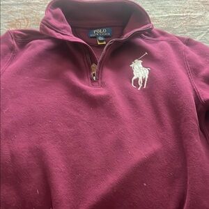 Polo by Ralph Lauren Red and White Sweatshirt